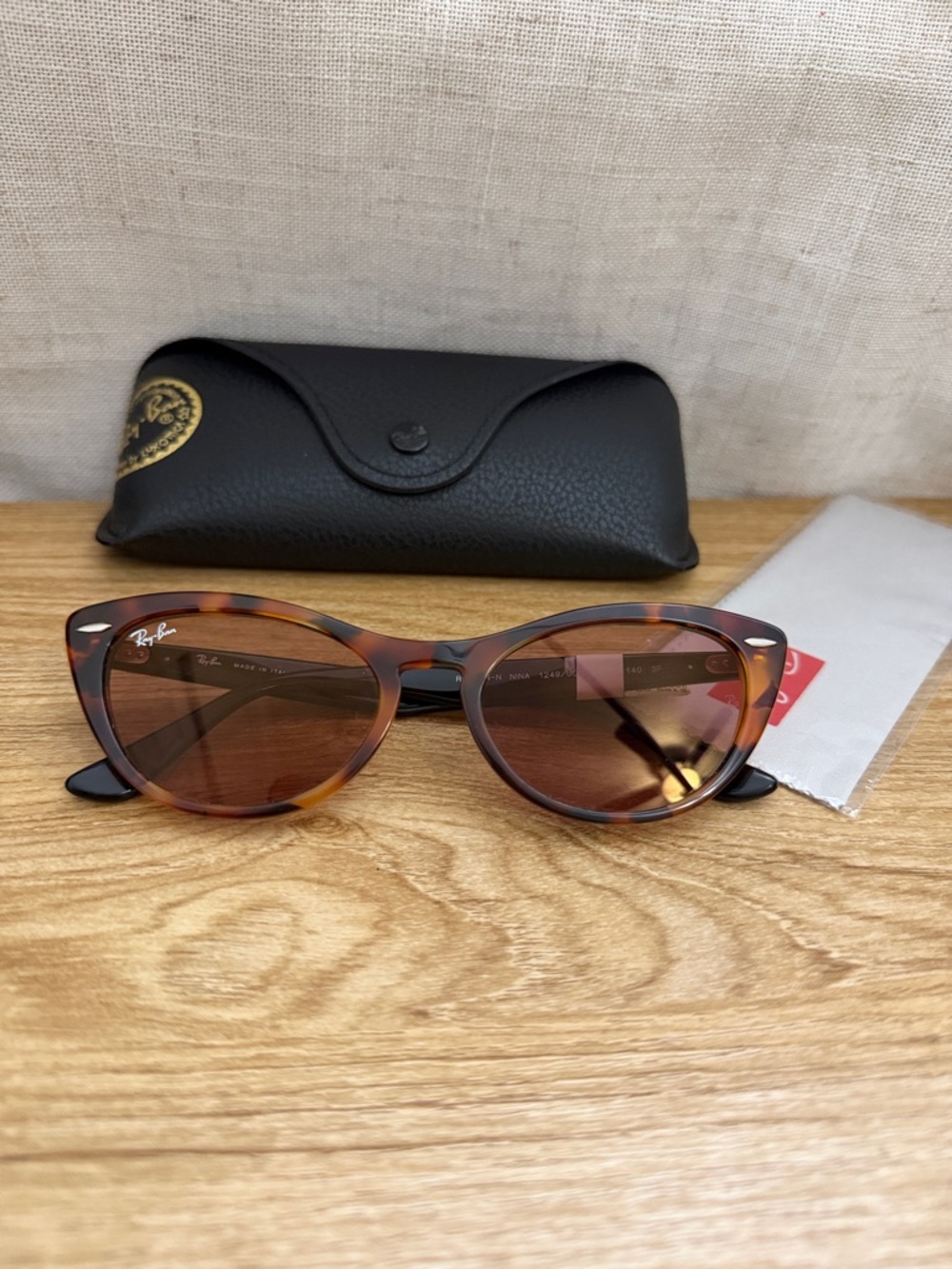 Ray-Ban Cat Sunglasses Nina ORB4314N 54/18  Tortoise Front with Temples